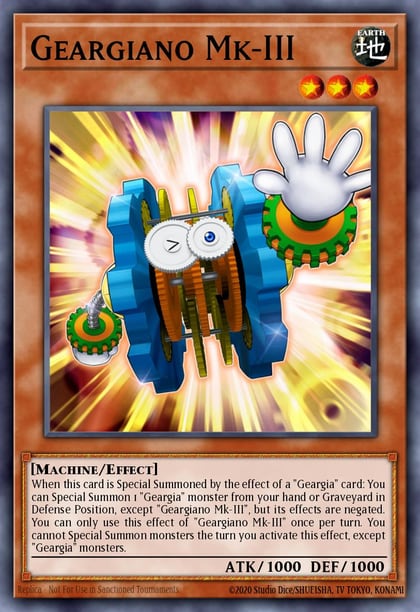 Geargiano Mk-III, Structure Deck: Geargia Rampage SDGR-EN001