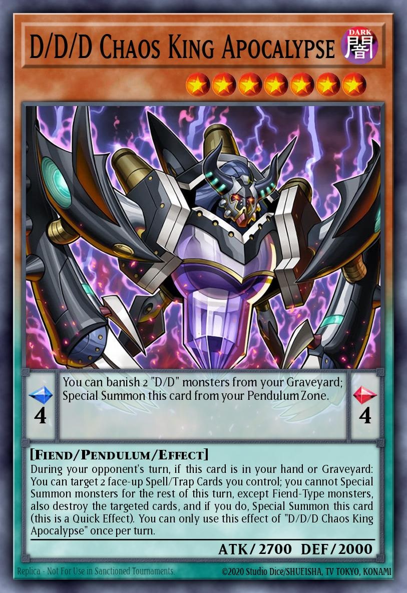 D/D/D Chaos King Apocalypse, Structure Deck: Pendulum Domination SDPD-EN001