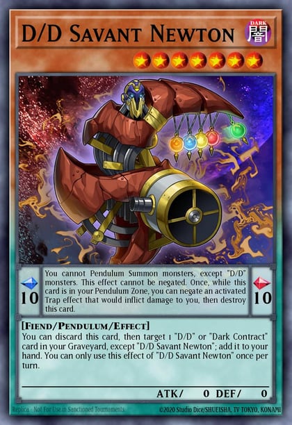D/D Savant Newton, Structure Deck: Pendulum Domination SDPD-EN002