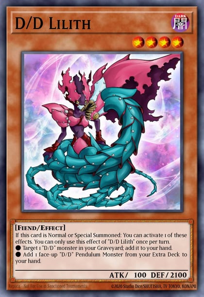 D/D Lilith, Structure Deck: Pendulum Domination SDPD-EN008