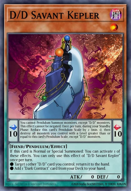 D/D Savant Kepler, Structure Deck: Pendulum Domination SDPD-EN011