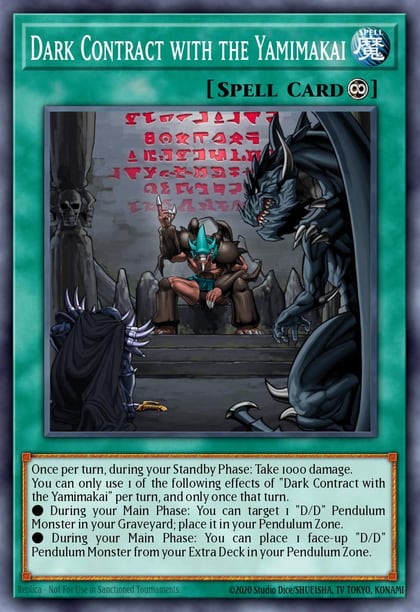 Dark Contract with the Yamimakai, Structure Deck: Pendulum Domination SDPD-EN023
