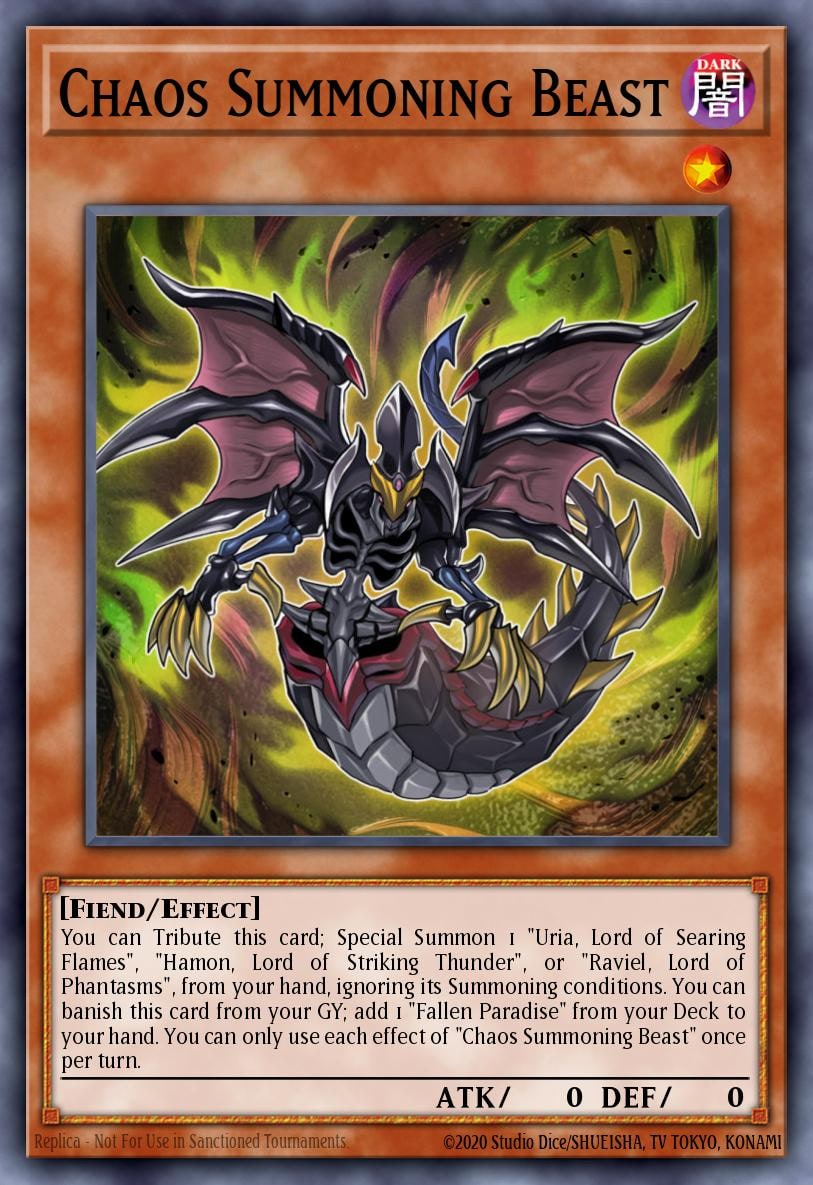 Chaos Summoning Beast, Structure Deck: Sacred Beasts SDSA-EN004
