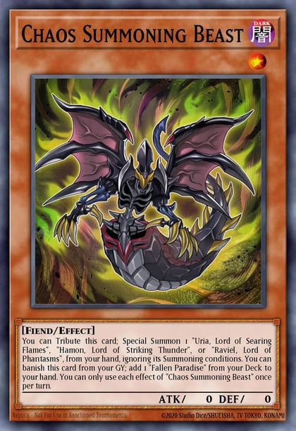 Chaos Summoning Beast, Structure Deck: Sacred Beasts SDSA-EN004