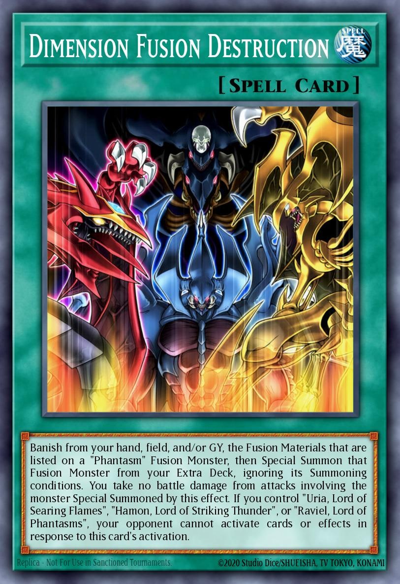 Dimension Fusion Destruction, Structure Deck: Sacred Beasts SDSA-EN046