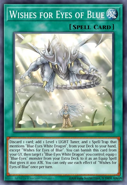 Wishes for Eyes of Blue (Quarter Century Secret Rare), Structure Deck: Blue-Eyes White Destiny SDWD-EN042