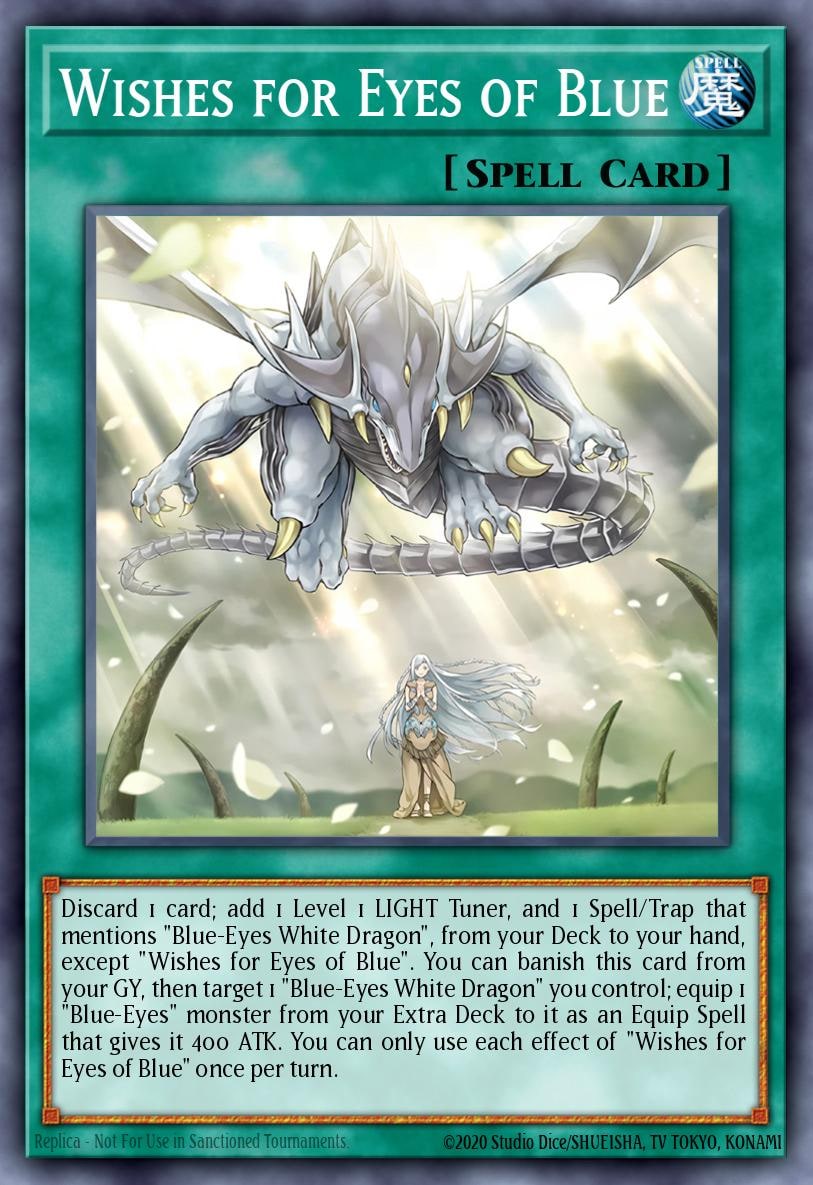 Wishes for Eyes of Blue (Secret Rare), Structure Deck: Blue-Eyes White Destiny SDWD-EN042
