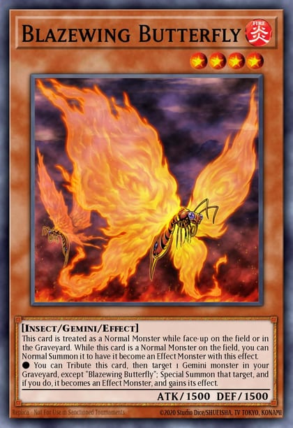 Blazewing Butterfly, Structure Deck: Warriors' Strike SDWS-EN012