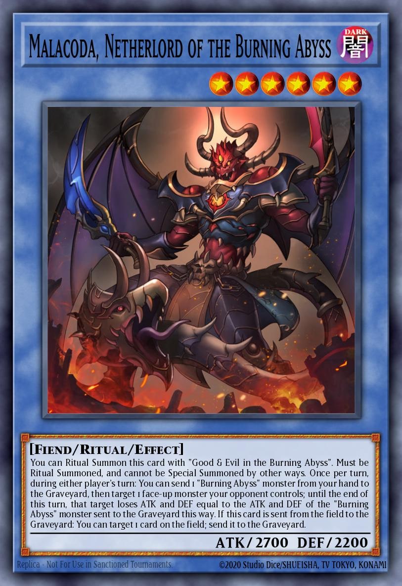 Malacoda, Netherlord of the Burning Abyss (Ghost Rare), Secrets of Eternity SECE-EN085