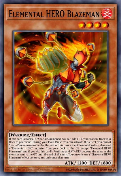 Elemental HERO Blazeman, Speed Duel GX: Midterm Paradox SGX2-ENA11