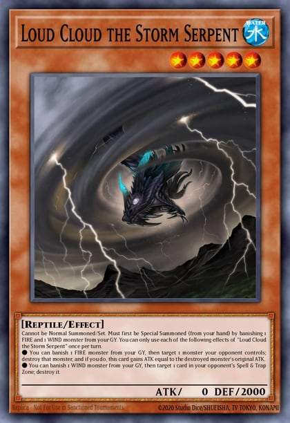 Loud Cloud the Storm Serpent, Speed Duel GX: Midterm Paradox SGX2-ENE06