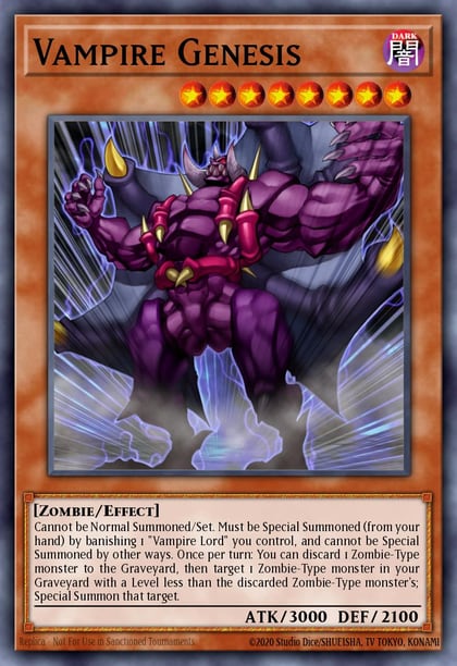 Vampire Genesis (Secret Rare), Speed Duel GX: Duelists of Shadows SGX3-ENC01
