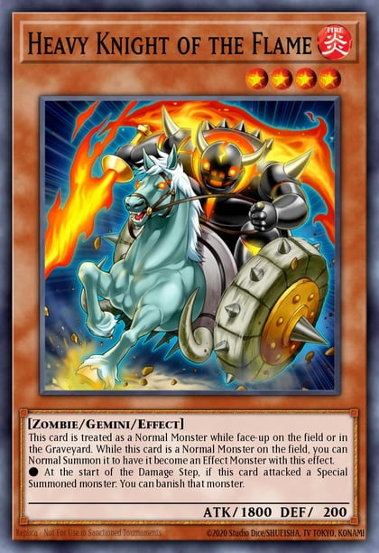 Heavy Knight of the Flame, Speed Duel GX: Duelists of Shadows SGX3-ENC12