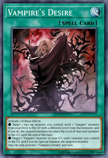 Vampire's Desire, Speed Duel GX: Duelists of Shadows SGX3-ENC18