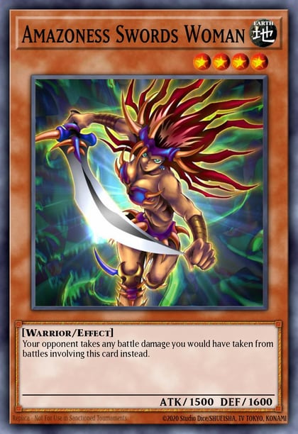 Amazoness Swords Woman (Secret Rare), Speed Duel GX: Duelists of Shadows SGX3-END02