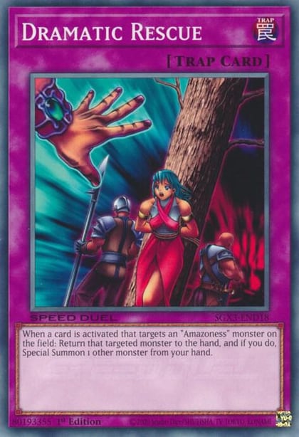 Dramatic Rescue, Speed Duel GX: Duelists of Shadows SGX3-END18
