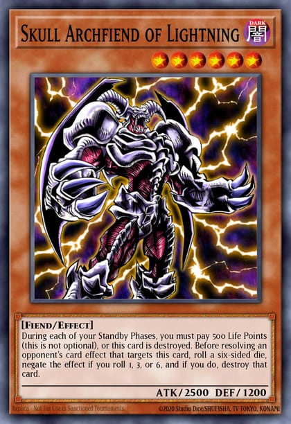 Skull Archfiend of Lightning (Secret Rare), Speed Duel GX: Duelists of Shadows SGX3-ENE01