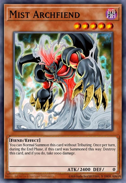 Mist Archfiend, Speed Duel GX: Duelists of Shadows SGX3-ENE10