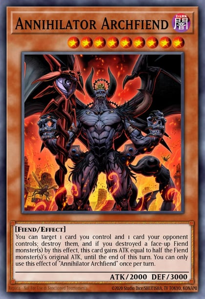Annihilator Archfiend, Speed Duel GX: Duelists of Shadows SGX3-ENE11
