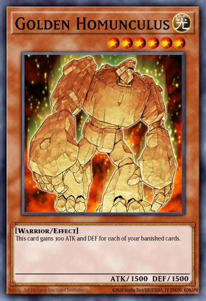 Golden Homunculus (Secret Rare), Speed Duel GX: Duelists of Shadows SGX3-ENF02