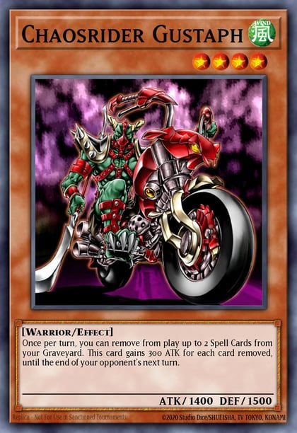 Chaosrider Gustaph, Speed Duel GX: Duelists of Shadows SGX3-ENF04