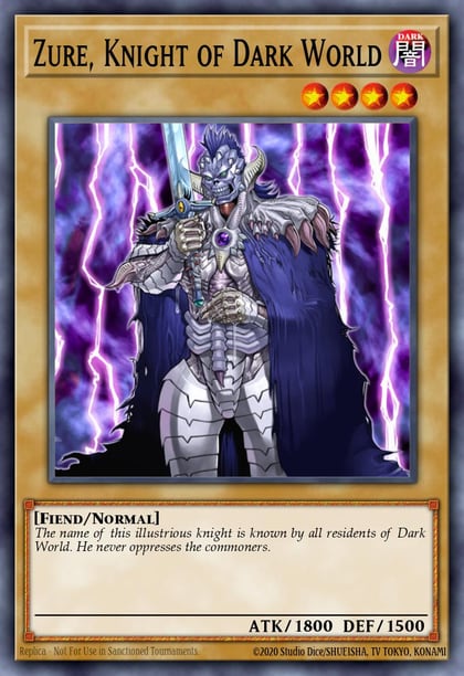 Zure, Knight of Dark World, Speed Duel GX: Duelists of Shadows SGX3-ENI12