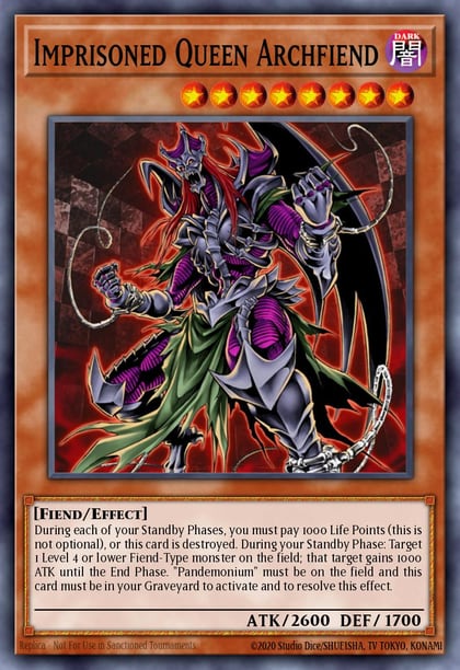 Imprisoned Queen Archfiend, Speed Duel GX: Duelists of Shadows SGX3-ENI16