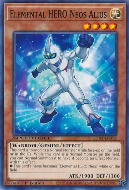Elemental HERO Neos Alius, Speed Duel GX: Midterm Destruction SGX4-ENA02