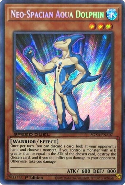 Neo-Spacian Aqua Dolphin (Secret Rare), Speed Duel GX: Midterm Destruction SGX4-ENA07