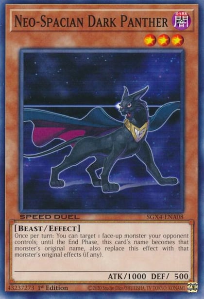 Neo-Spacian Dark Panther, Speed Duel GX: Midterm Destruction SGX4-ENA08