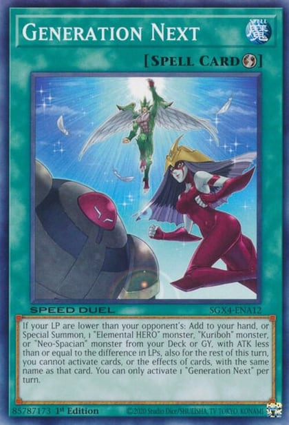 Generation Next, Speed Duel GX: Midterm Destruction SGX4-ENA12