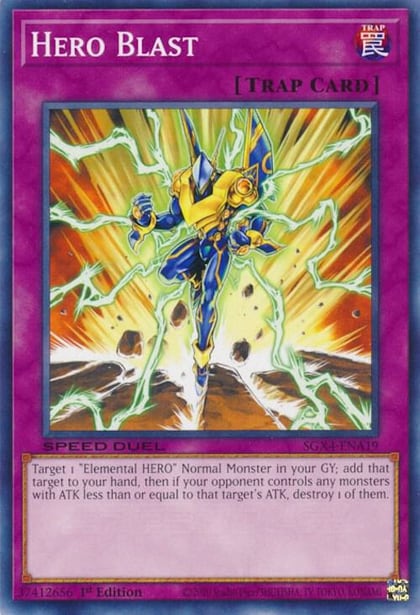 Hero Blast, Speed Duel GX: Midterm Destruction SGX4-ENA19