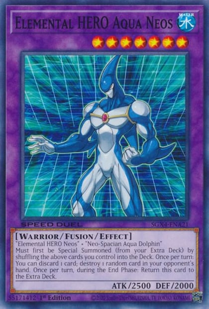 Elemental HERO Aqua Neos, Speed Duel GX: Midterm Destruction SGX4-ENA21