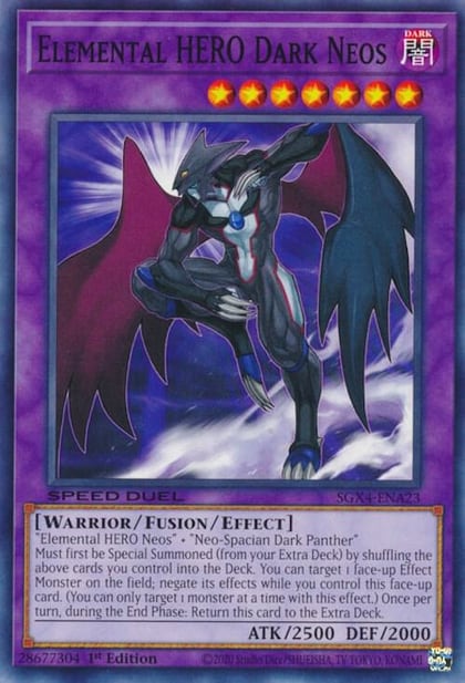 Elemental HERO Dark Neos, Speed Duel GX: Midterm Destruction SGX4-ENA23
