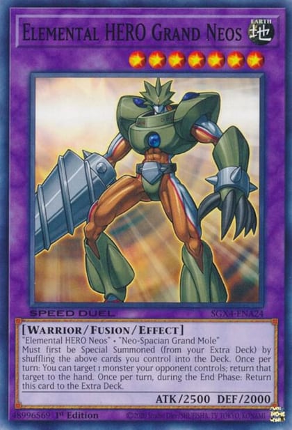 Elemental HERO Grand Neos, Speed Duel GX: Midterm Destruction SGX4-ENA24