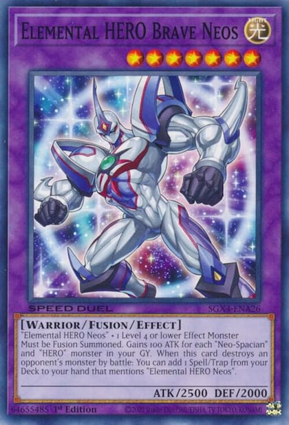 Elemental HERO Brave Neos, Speed Duel GX: Midterm Destruction SGX4-ENA26