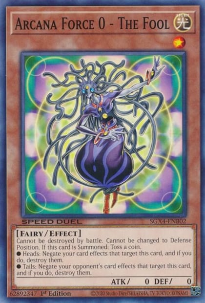 Arcana Force 0 - The Fool, Speed Duel GX: Midterm Destruction SGX4-ENB02