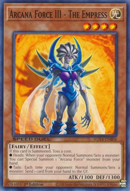 Arcana Force III - The Empress, Speed Duel GX: Midterm Destruction SGX4-ENB04