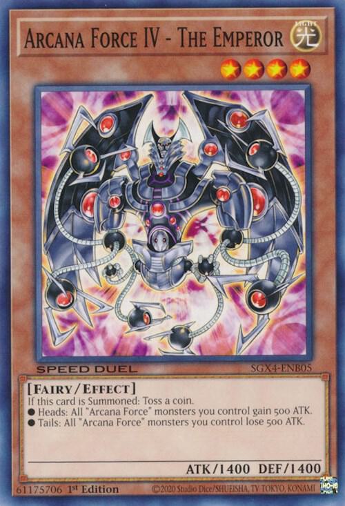 Arcana Force IV - The Emperor, Speed Duel GX: Midterm Destruction SGX4-ENB05
