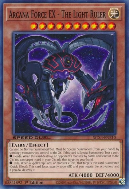 Arcana Force EX - The Light Ruler, Speed Duel GX: Midterm Destruction SGX4-ENB10