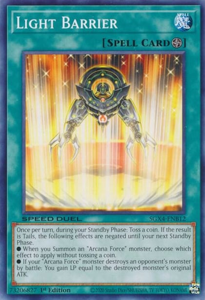 Light Barrier, Speed Duel GX: Midterm Destruction SGX4-ENB12