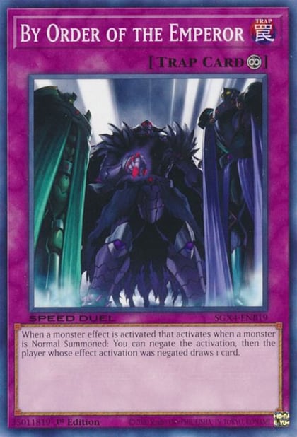By Order of the Emperor, Speed Duel GX: Midterm Destruction SGX4-ENB19