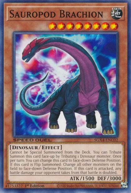 Sauropod Brachion, Speed Duel GX: Midterm Destruction SGX4-ENC02