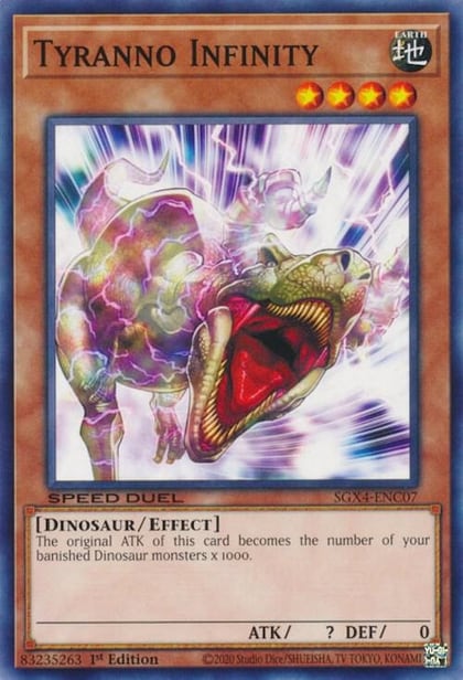 Tyranno Infinity, Speed Duel GX: Midterm Destruction SGX4-ENC07
