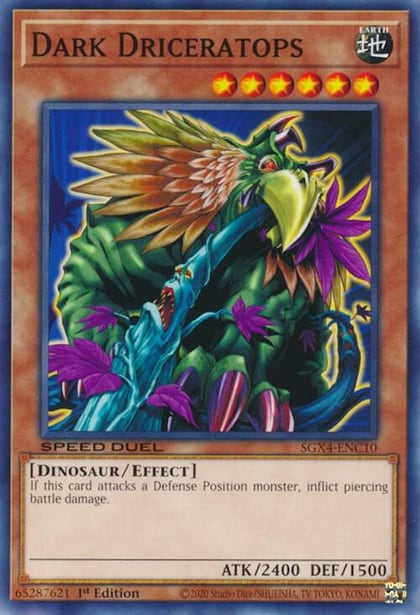 Dark Driceratops, Speed Duel GX: Midterm Destruction SGX4-ENC10