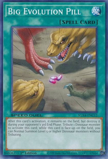 Big Evolution Pill, Speed Duel GX: Midterm Destruction SGX4-ENC12