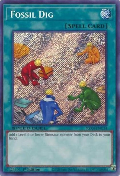 Fossil Dig (Secret Rare), Speed Duel GX: Midterm Destruction SGX4-ENC14