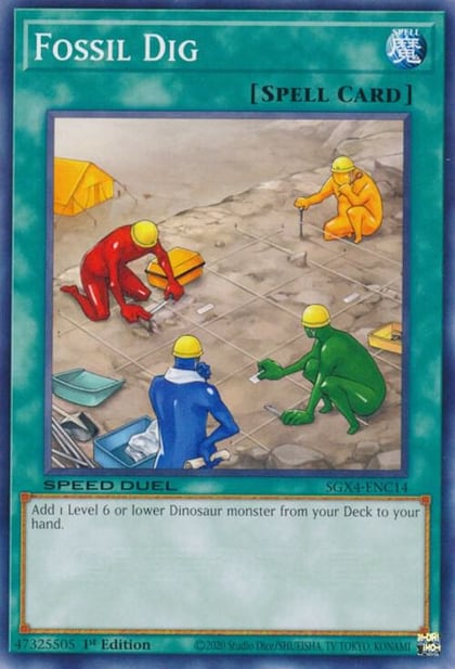 Fossil Dig, Speed Duel GX: Midterm Destruction SGX4-ENC14