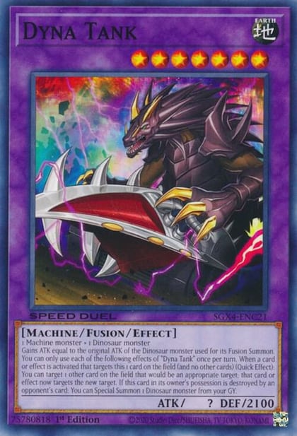 Dyna Tank, Speed Duel GX: Midterm Destruction SGX4-ENC21