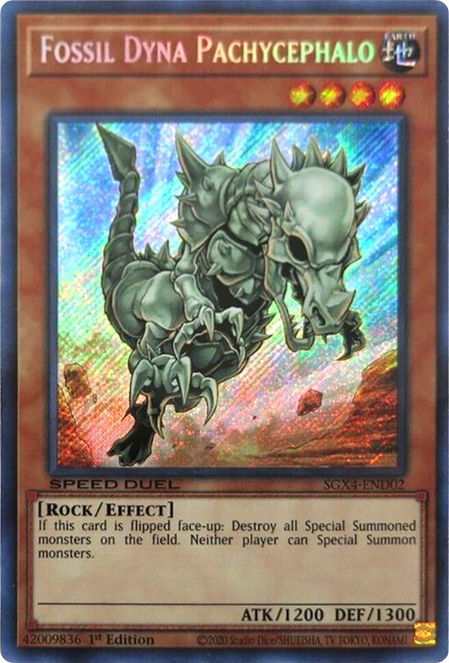 Fossil Dyna Pachycephalo (Secret Rare), Speed Duel GX: Midterm Destruction SGX4-END02